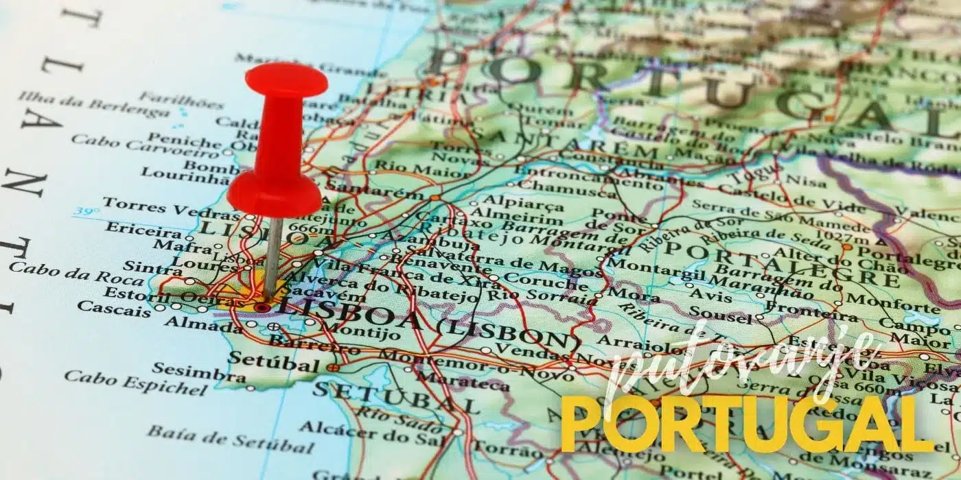 Putovanje Portugal mapa