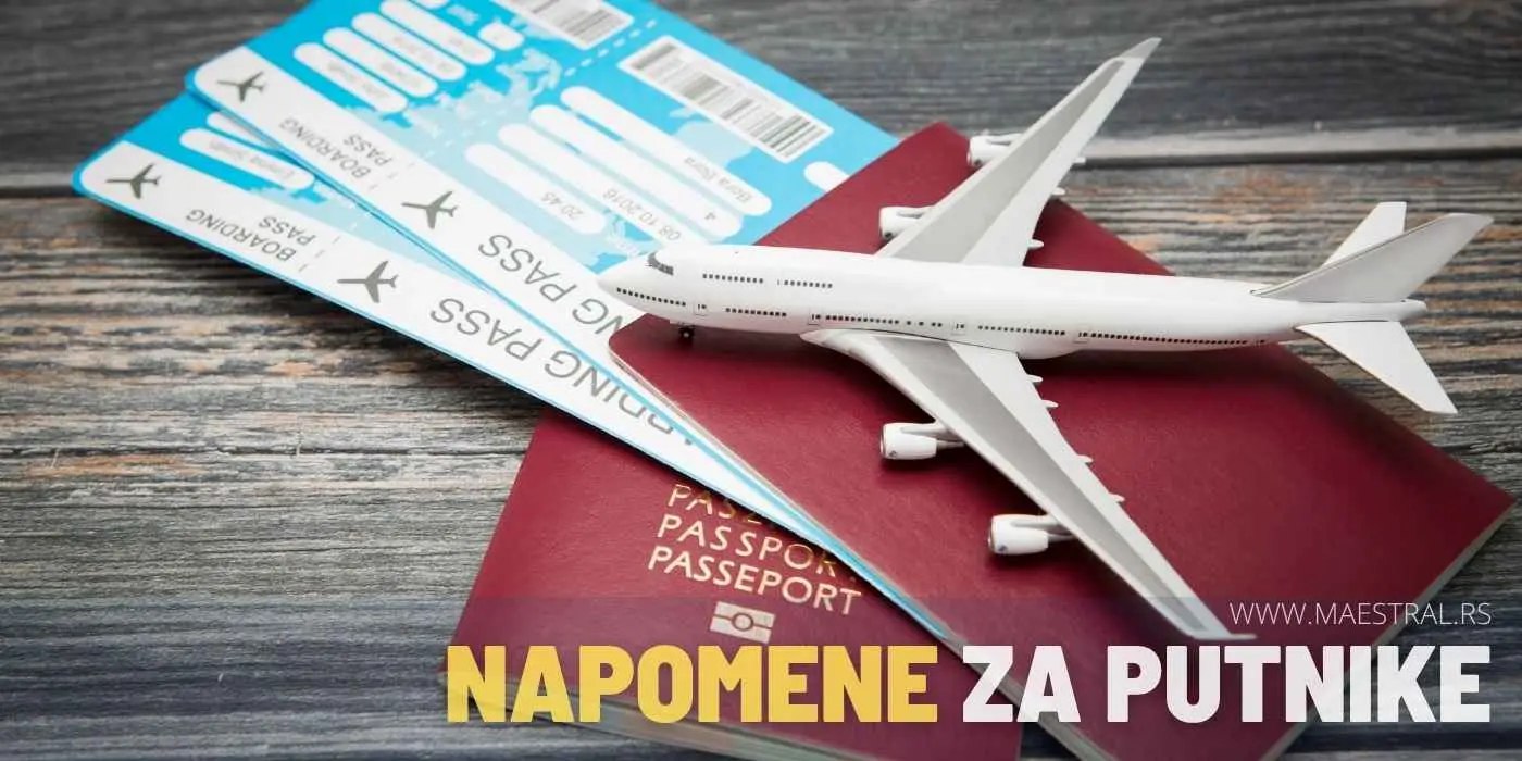 Važne informacije za putnike